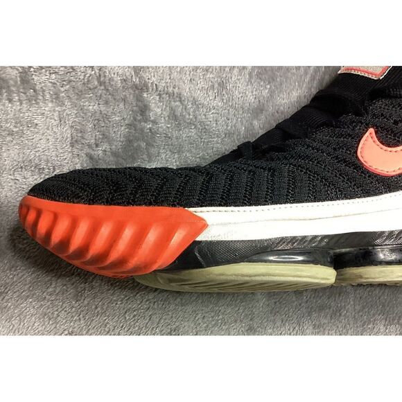 Nike Men's Black and Orange Athletic Shoes - Picture 11 of 16